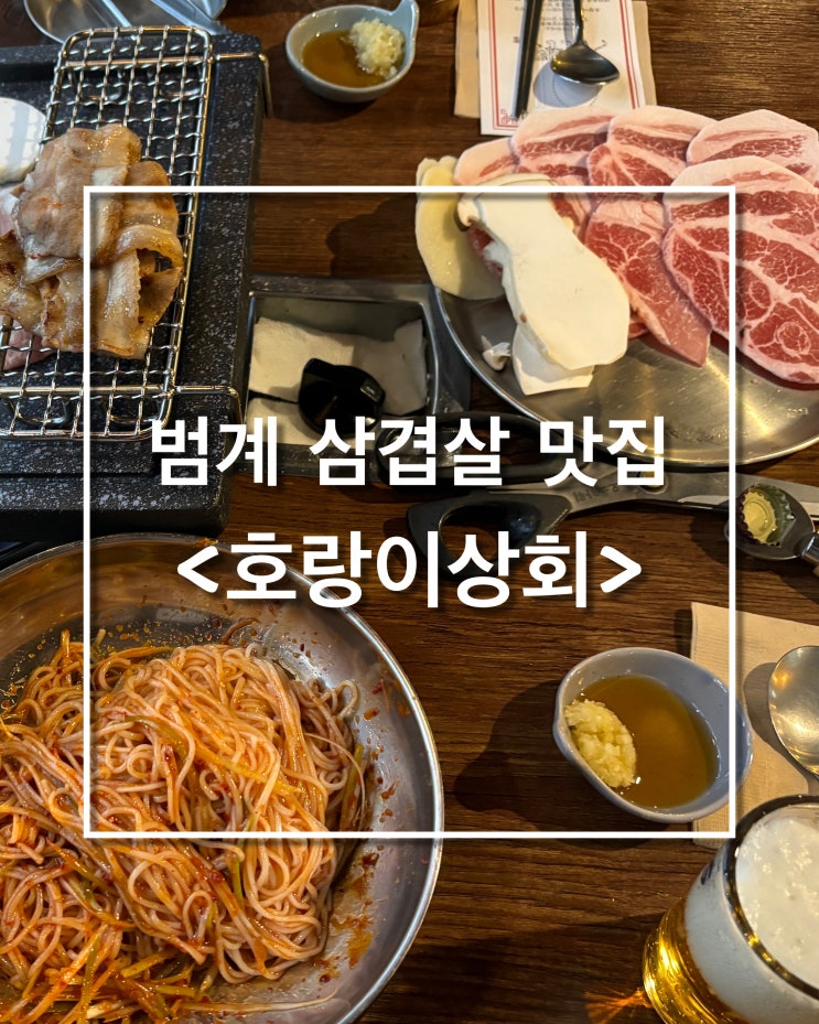  [안양 맛집] 범계역 호계동 맛집 :: 냉동삼겹살이 맛있는 <호랑이상회>