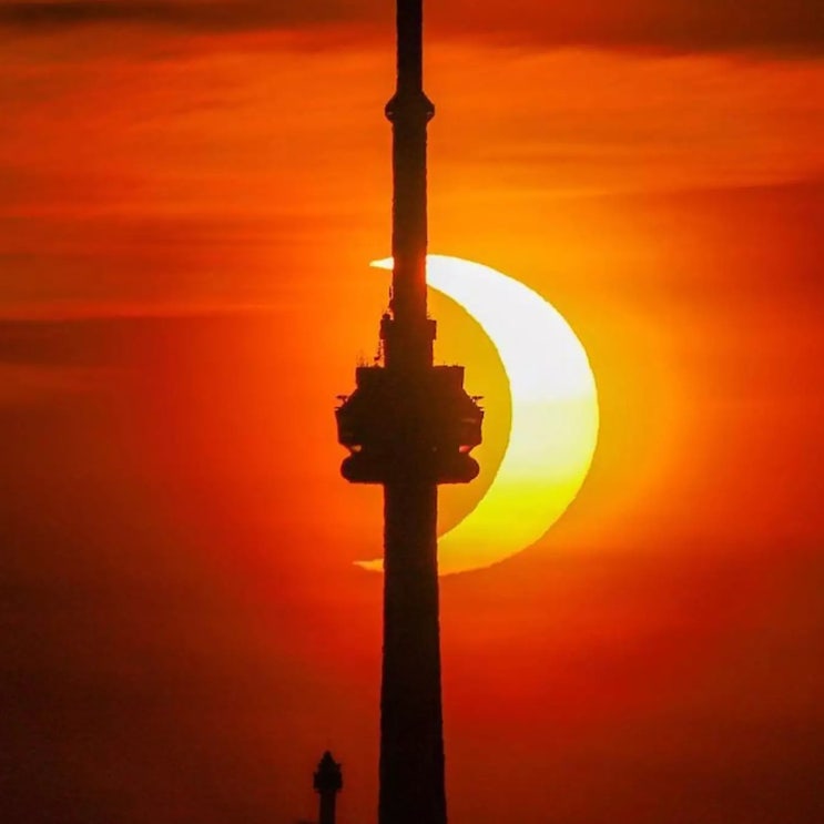 [토론토 일상] <b>개기일식 관측</b> 기회, Total Solar Eclipse