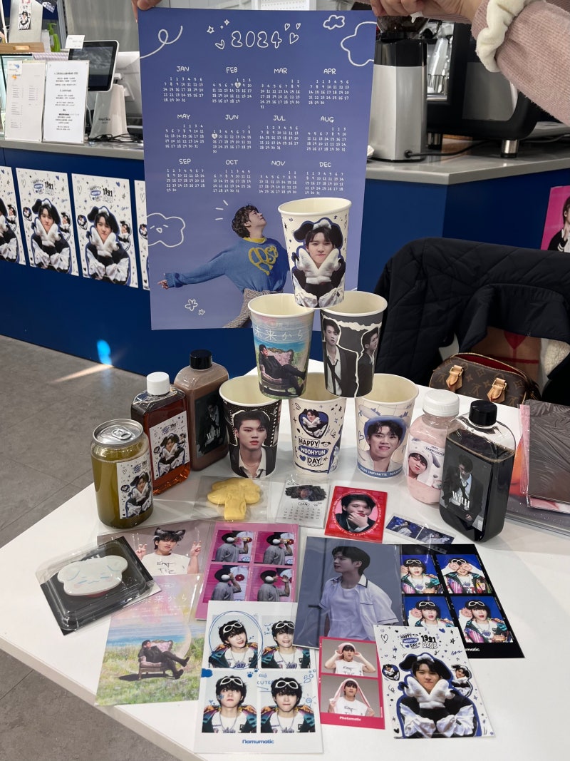 240209 인피니트 남우현 생일카페 투어 후기 #1 : 생일 축하해 천재강아지