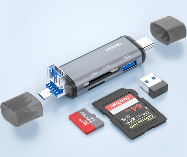 케이블 없이 USB 포트 바로 연결 OTG 3IN1 카드리더기 추천