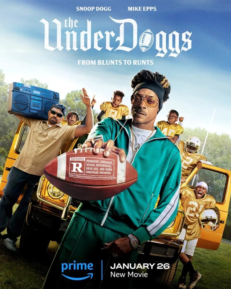  'The underdoggs' 리뷰 : 스눕 독(Snoop dogg)의 19금 가족오락영화?(출연, 내용, 리뷰 등)