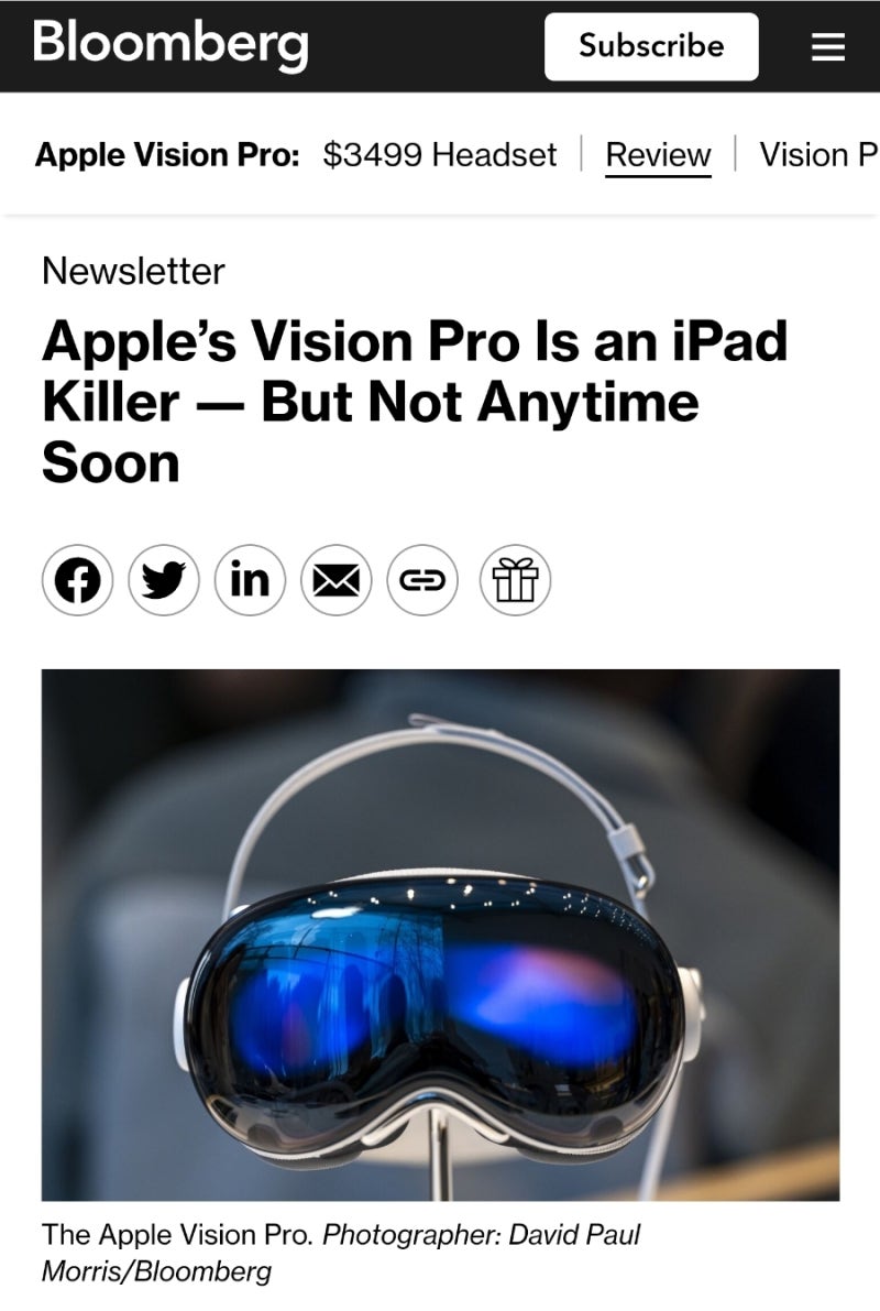 애플 비전 프로, 현재 모델은 프로토타입 수준 : 네이버 블로그