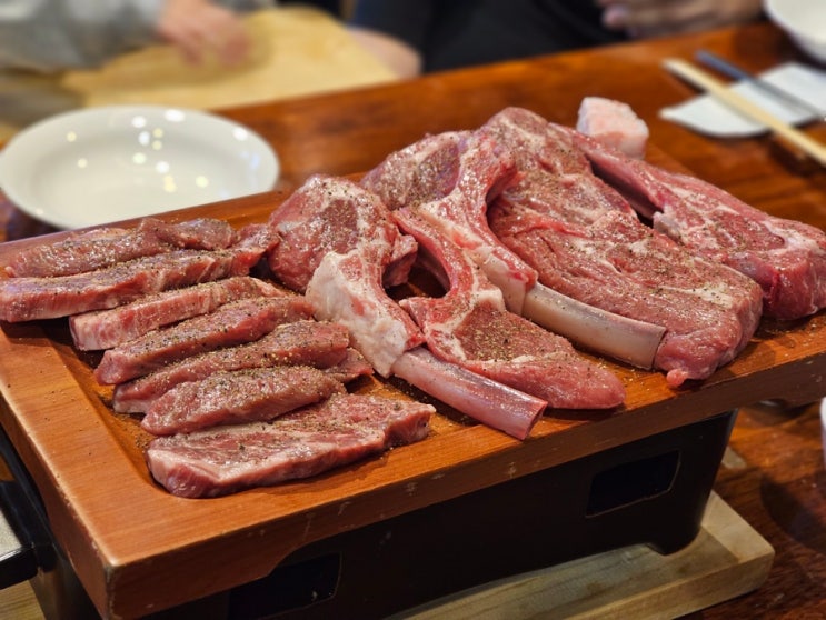 대전 봉명동 북해도식 숯불 양갈비 맛집 노마드
