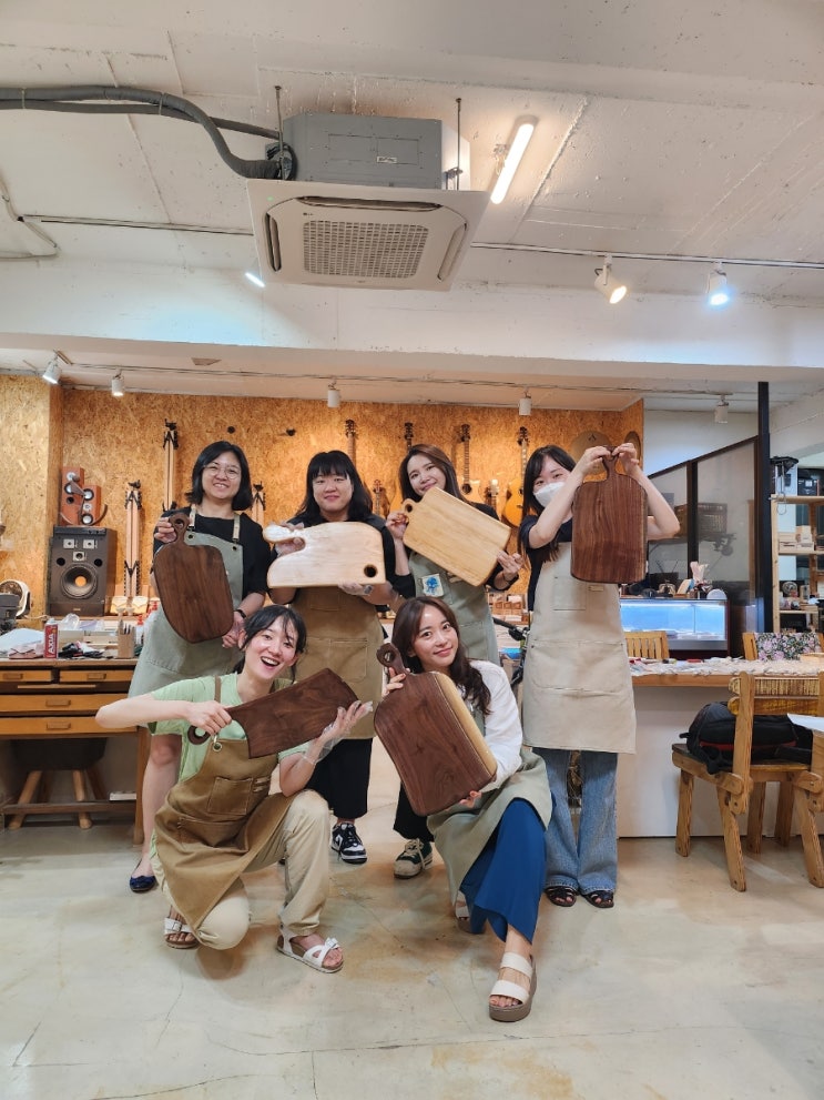  홍대 도마 만들기 원데이 클래스 공방나반