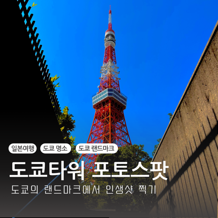  도쿄여행 가볼만한곳 추천 도쿄 랜드마크 도쿄타워 포토스팟