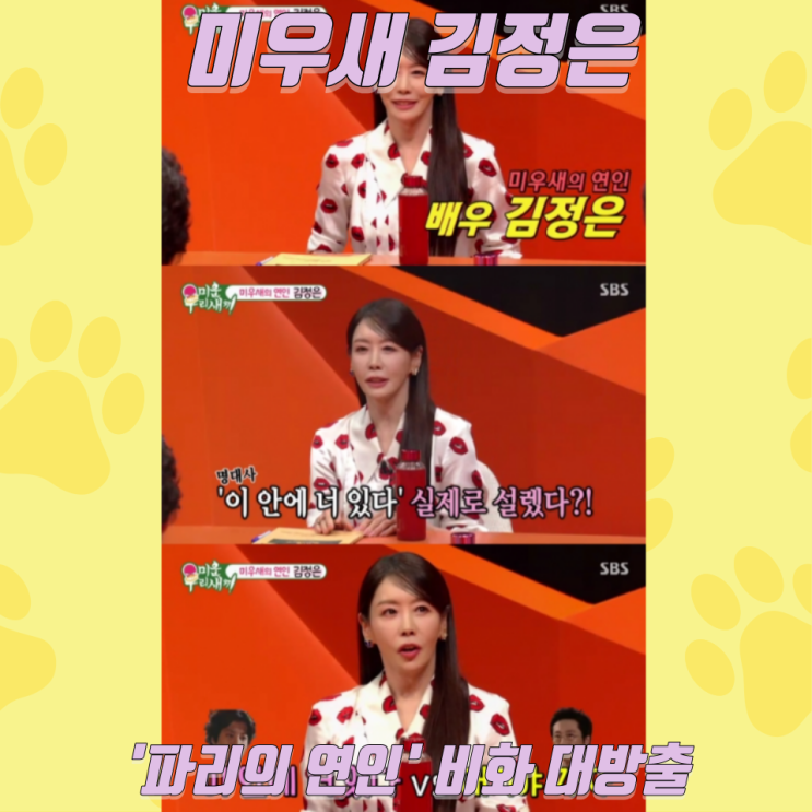  미우새 김정은, '파리의 연인' 비화 대방출! 이동건에 심쿵했던 순간