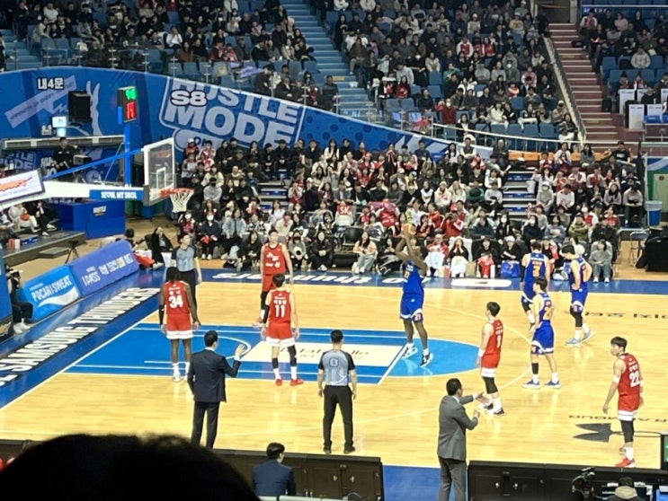 프로<b>농구</b> <b>삼성</b>썬더스 vs SK나이츠 서울실내체육관 9구역 직관