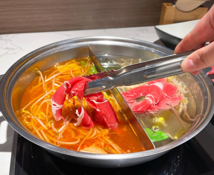  동부산롯데아울렛맛집 샤브원 월남쌈&샤브샤브 무한리필