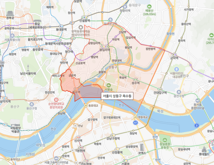  서울 성동구 옥수동 아파트 실거래가 흐름 살펴보기