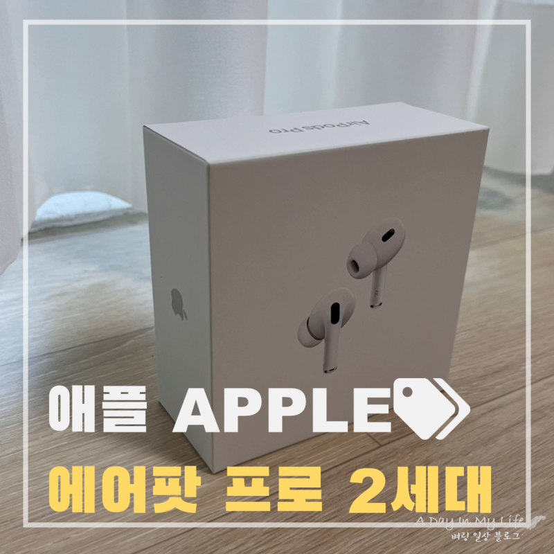 애플 에어팟프로 2세대 C타입 언박싱/이어팁 교체 방법/나의 찾기 기능/사용후기