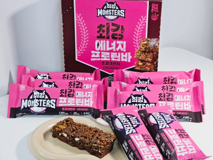  엄마사랑 최강야구 에너지바 단백질간식 영양성분 칼로리 정보
