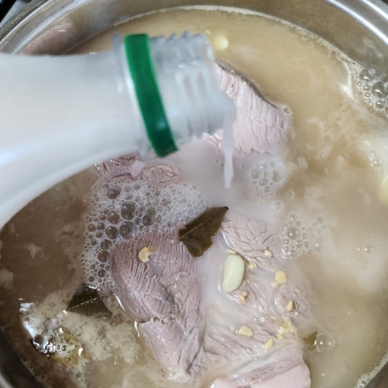 성시경 막걸리수육 레시피 따라하기