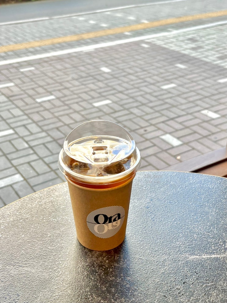  청라 카페 오라오라, 과실의 산미 있는 아메리카노