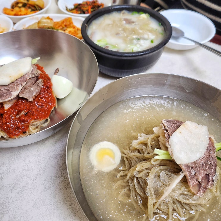  을밀대 본점 공덕 노포 맛집에서  평냉 재도전 서울 3대 평양냉면 맛집