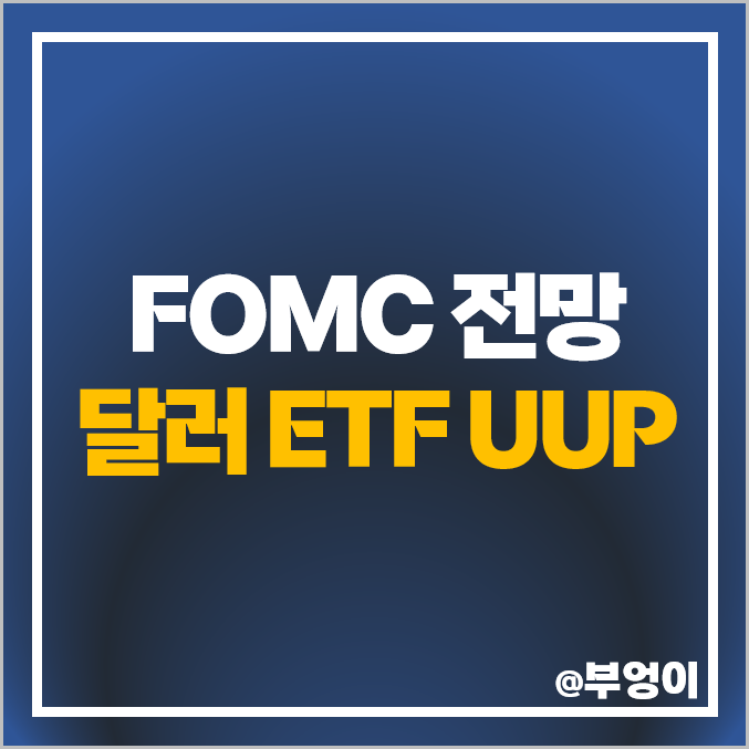 달러 투자 방법 미국 달러 ETF UUP 활용 재테크 FOMC 전망 달러 투자 방법 미국 달러 ETF UUP 활용 재테크 FOMC 전망