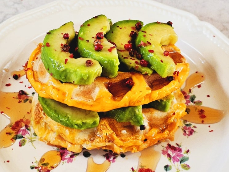  삼립 버터롤클래식 아보카도 와플 브런치 만들기