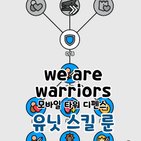 We are warriors 유닛 스킬 룬 타임라인