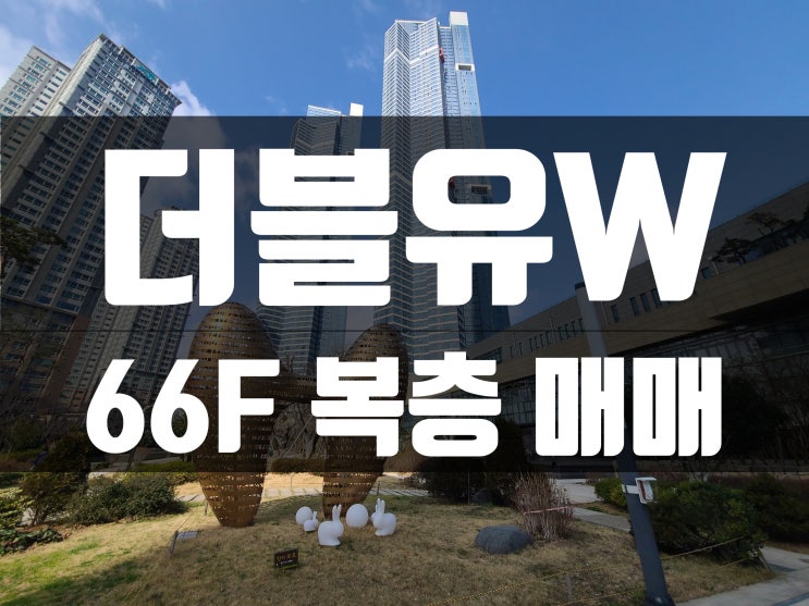 용호동 더블유(W) 아파트 매매 66층 고층 복층 매물 정보