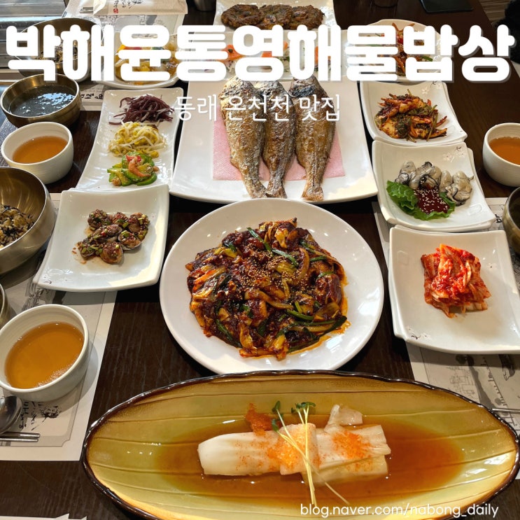  동래맛집 박해윤통영해물밥상 가족외식 하고온 온천천맛집