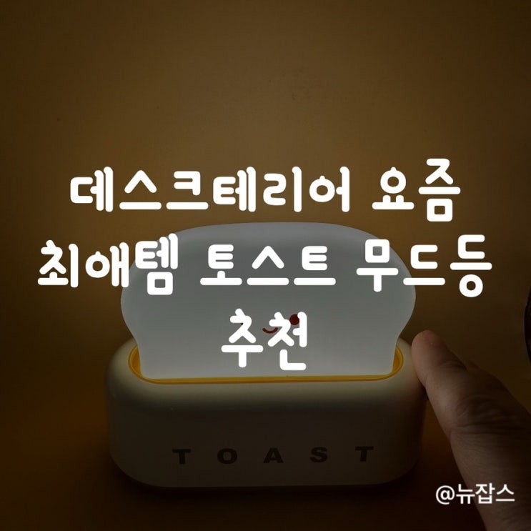  데스크테리어 요즘 최애템 토스트 무드등 추천