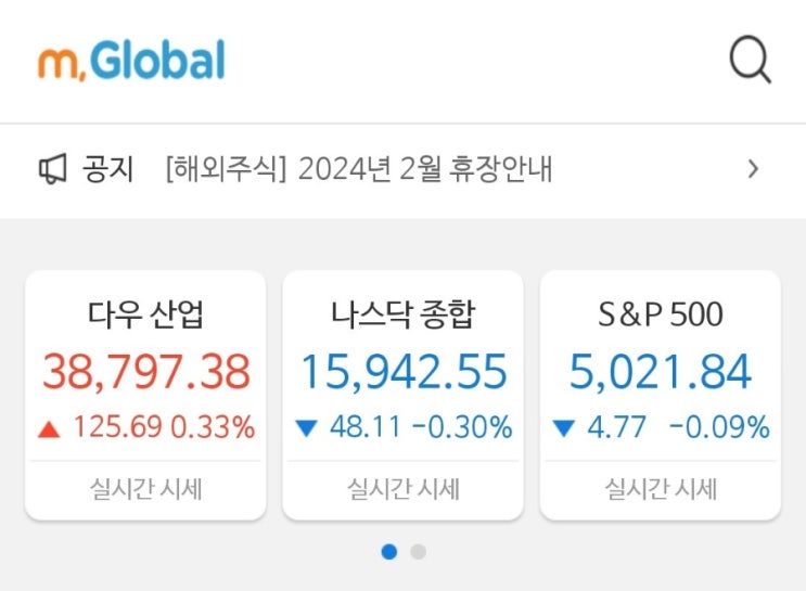  [미국주식] 오늘의 시황(연휴동안 많이도 올랐네)