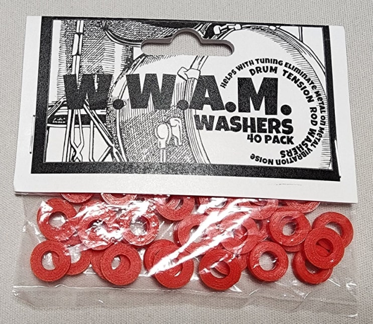  W.W.A.M. 스네어 텐션로드 빨간색 와셔 40팩 직구 후기..ㅠ