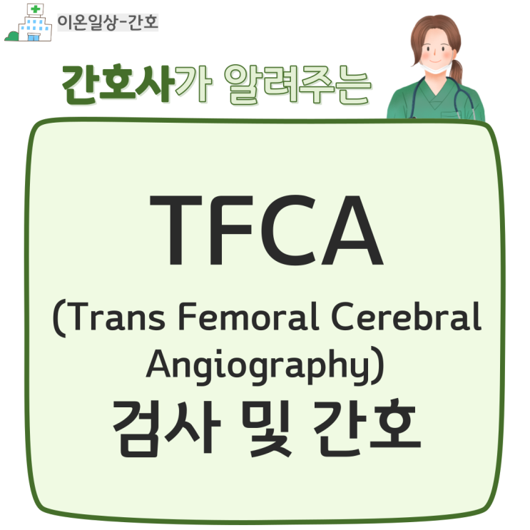 TFCA(Trans Femoral Cerebral Angiography) 뇌혈관조영술 검사 및 간호