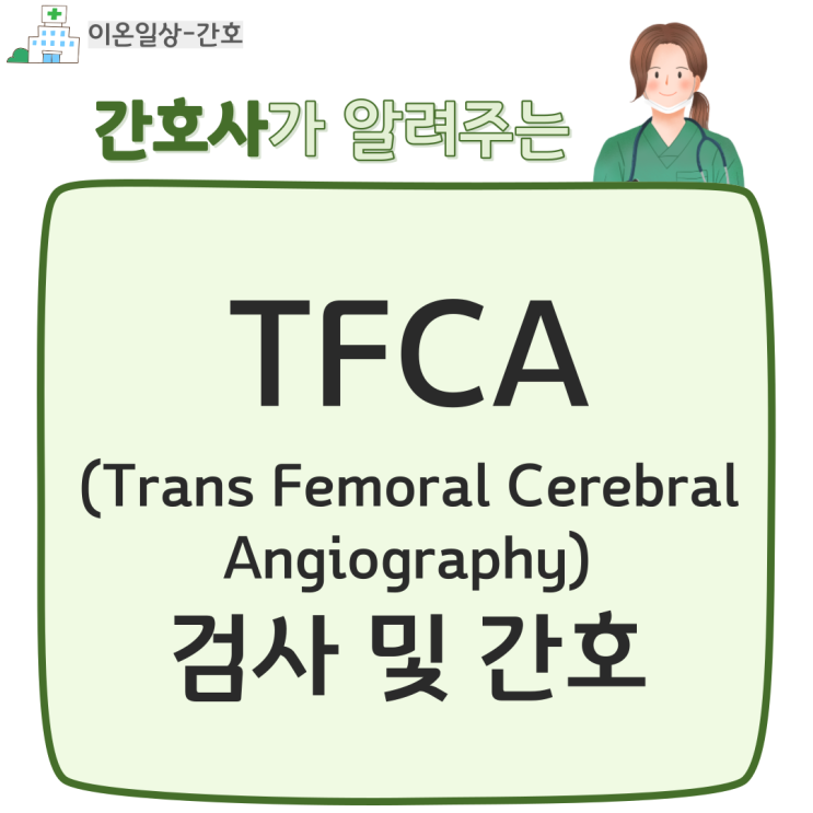  TFCA(Trans Femoral Cerebral Angiography) 뇌혈관조영술 검사 및 간호
