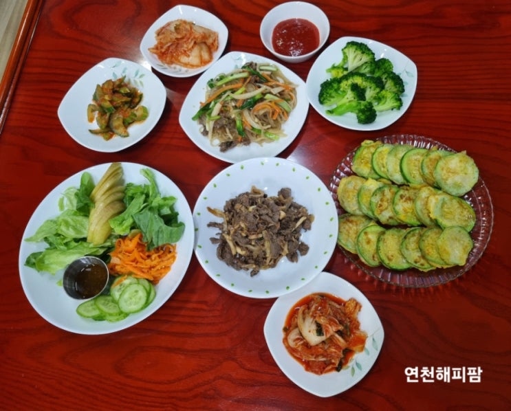  초간단 들기름드레싱 샐러드 아침 생신상