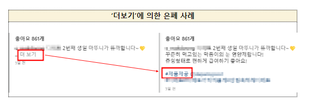 2023년 SNS 부당광고 모니터링 결과 발표 2023년 SNS 부당광고 모니터링 결과 발표