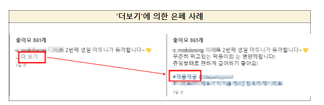 2023년 SNS 부당광고 모니터링 결과 발표