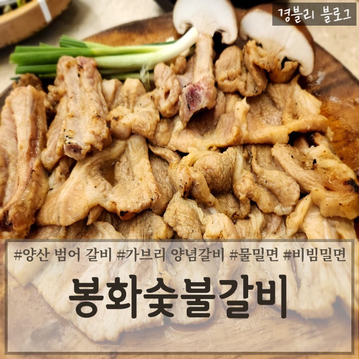 양산 범어 돼지갈비 맛집 가족 외식하기 좋은 양산 맛집 추천 '봉화숯불갈비'