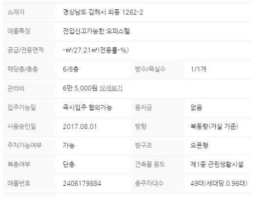  역세권은 기본 그외에도 두루두루 갖춘 오피스텔 : 김해 분성로 230, 리버에비뉴