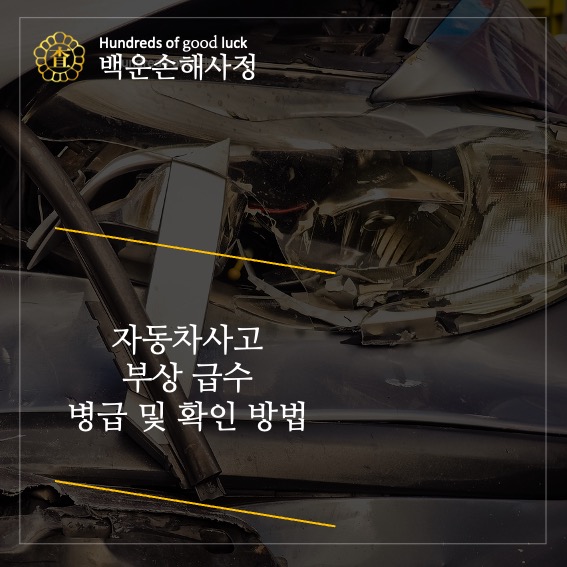  자동차사고 부상 급수 병급 및 확인 방법