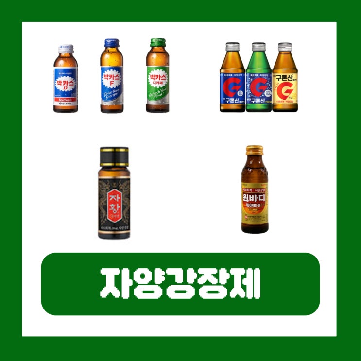  자양강장제 뜻 종류 성분별 효능 부작용 vs 비타민음료