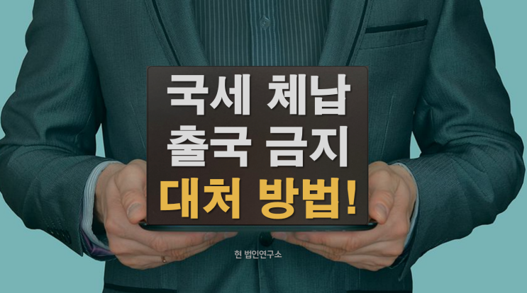  국세 체납으로 출국금지되었을 때 대처 방법