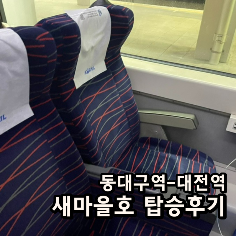 새마을호 탑승 후기 내부와 캐리어 보관, 좌석 정보 포함