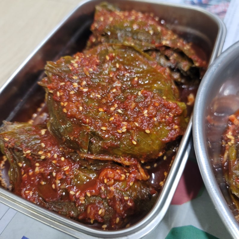 삭힌 깻잎김치 만드는 법- 김장김치 양념으로 단풍 깻잎 김치 만드니 맛은 보장된다
