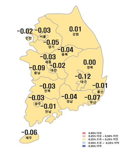  [주간부동산] 서울 아파트값 하락폭 줄어