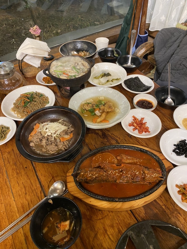  용인 한정식 ‘박터진흥부네’ 영통 백숙 해신탕 룸 있는 식당