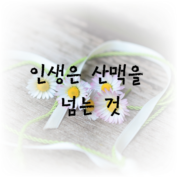  인생은 산맥을 넘는 것