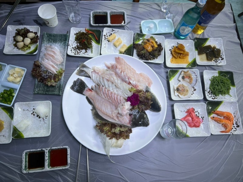 속초맛집 오션뷰횟집 영금정회집 등대해변 활어세트