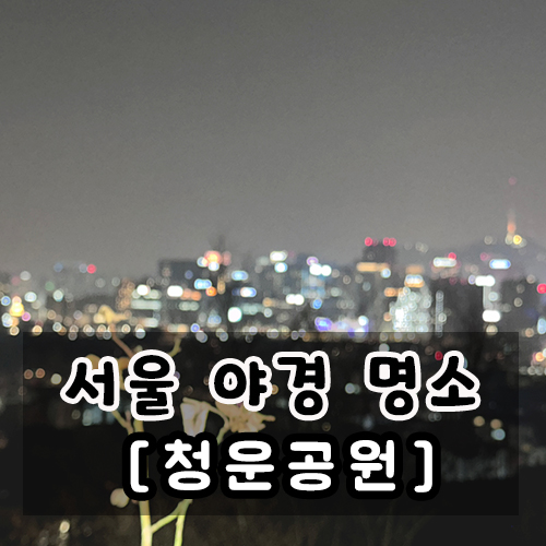  서울 야경 드라이브 코스 한적하고 조용한 인왕산 청운공원