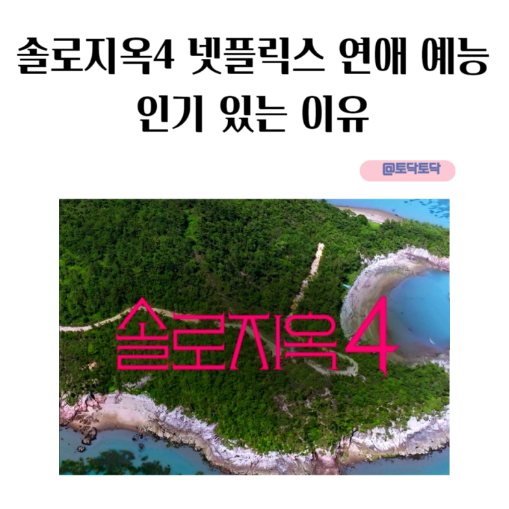 솔로지옥4 넷플릭스 연애 예능 인기 있는 이유 솔로지옥4 넷플릭스 연애 예능 인기 있는 이유