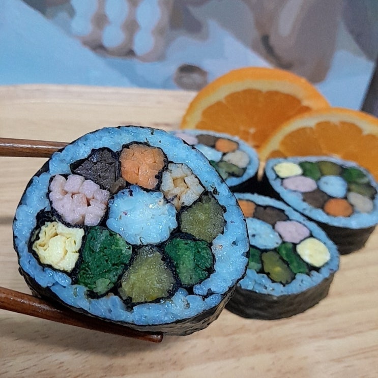  봄을 기다리는 분들 이쁜 꽃 김밥 만들어, 봄기운 미리 느껴봐요