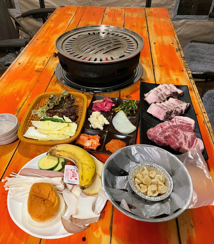 용인 수지 고기리 삼겹살 맛집! 바베큐가 가능한 캠핑식당 모노캠프