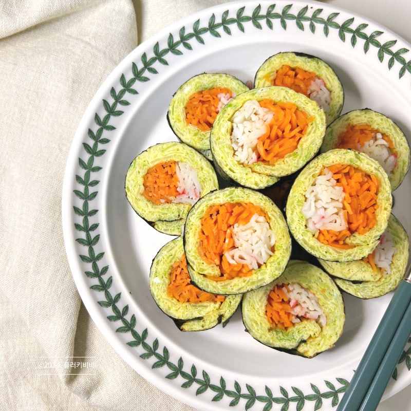 네이버 인플루언서 [네이버 인플루언서] 플러키비비의 키토김밥만들기