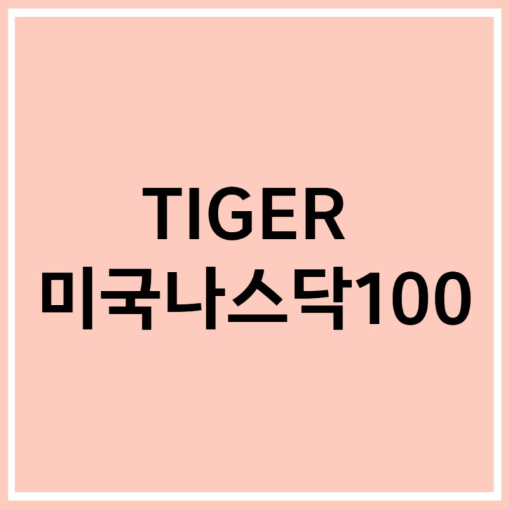  TIGER 미국나스닥100 (133690)