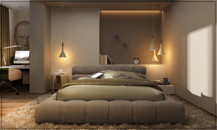 안방 침실인테리어 팁 다양한 침대헤드 프레임 조명 꾸미기
