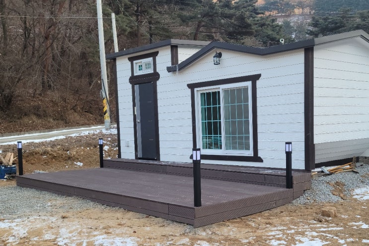  조립식주택 농막데크 시공 후기! (비용 공유)